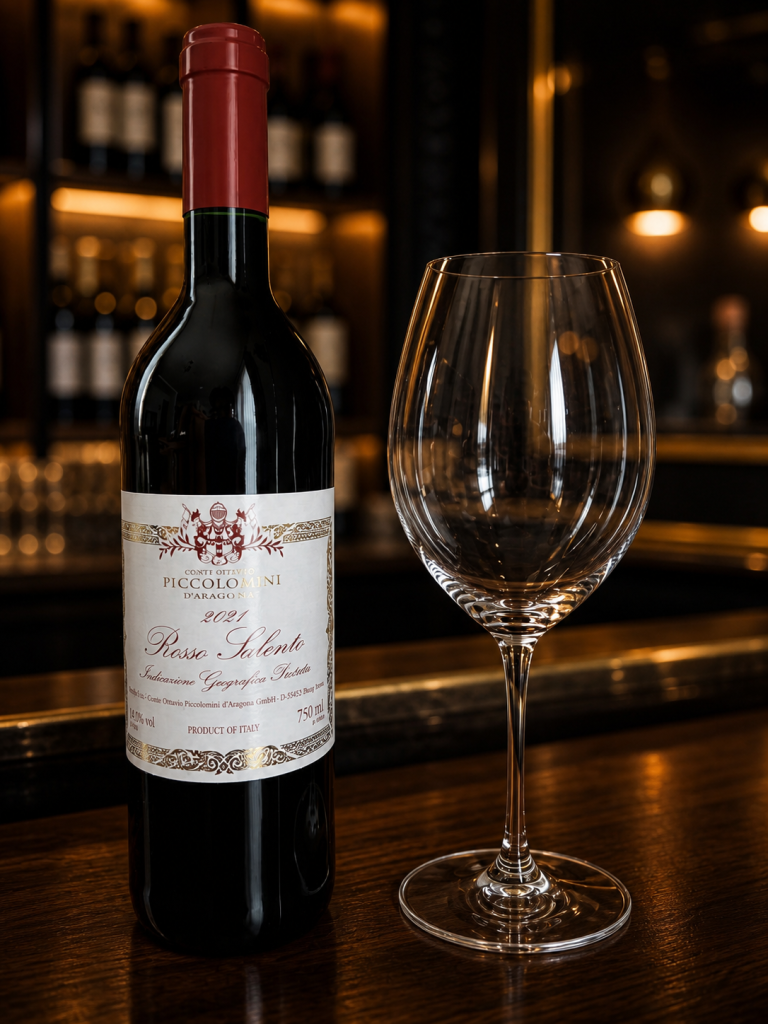 リーデル　ヴィノム（RIEDEL Vinum）ワインボトルとサイズ比較